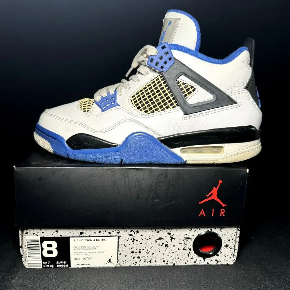 Size 8 - Nike Air Jordan 4 Retro Motorsports Men's Shoes